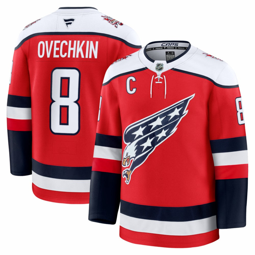 Alexander Ovechkin Washington Capitals Fanatics Alternate Premium Player Jersey - Red - NHL 202458107