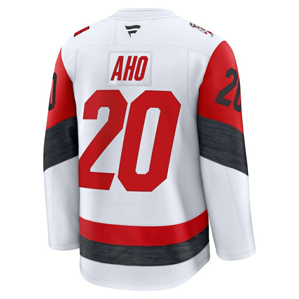 Sebastian Aho Carolina Hurricanes Fanatics Away Premium Jersey - White - NHL 202458110