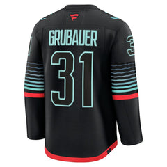 Philipp Grubauer Seattle Kraken Fanatics Alternate Premium Player Jersey - Black - NHL 202458118