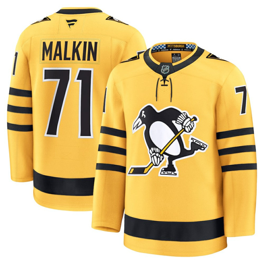 Evgeni Malkin Pittsburgh Penguins Fanatics Alternate Premium Player Jersey - Gold - NHL 202458137