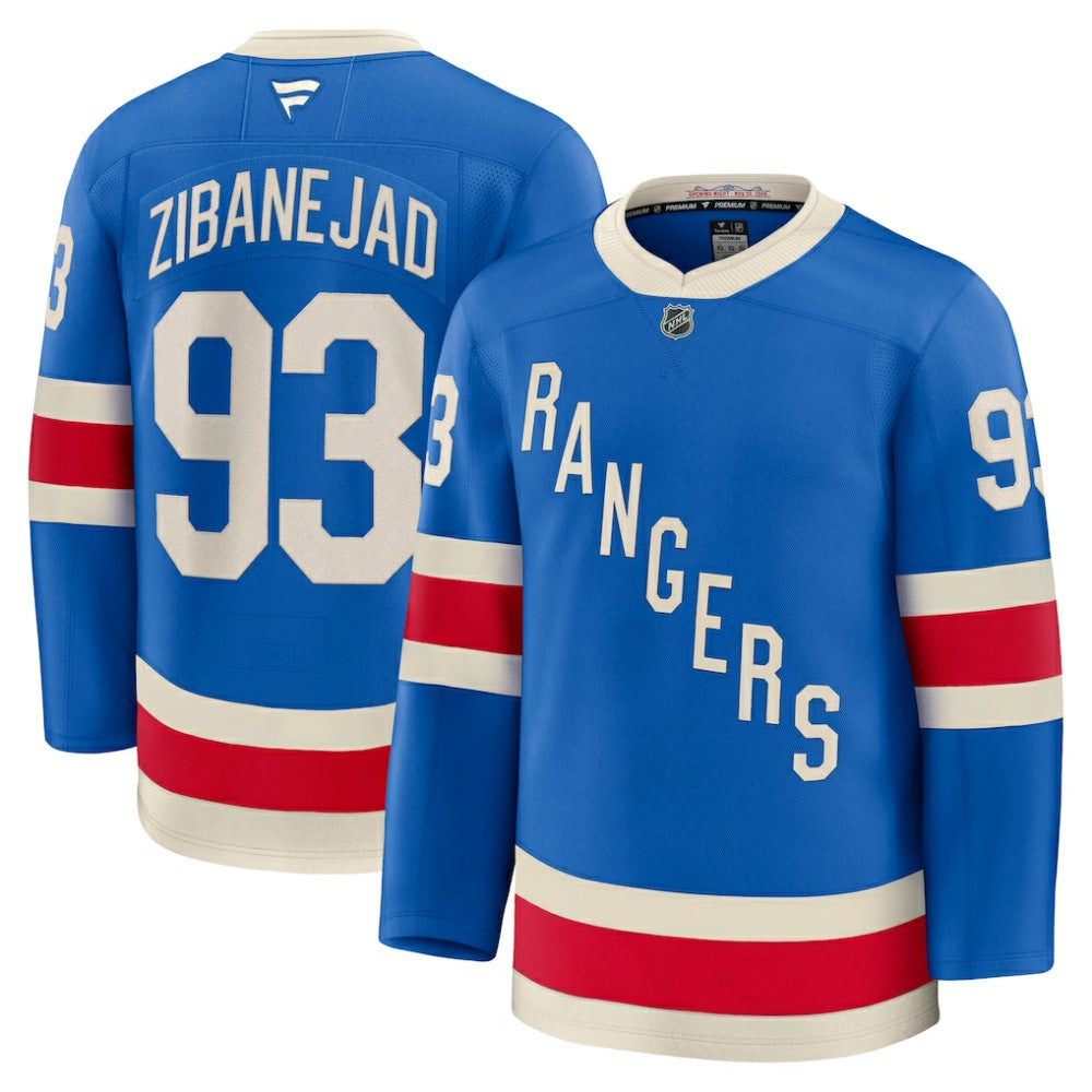 Mika Zibanejad New York Rangers Fanatics Centennial Premium Jersey - Blue - NHL 202458141