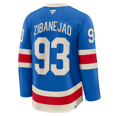 Mika Zibanejad New York Rangers Fanatics Centennial Premium Jersey - Blue - NHL 202458141