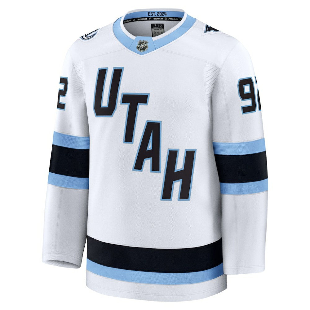 Logan Cooley Utah Mammoth Fanatics Away Premium Player Jersey - White - NHL 202458173