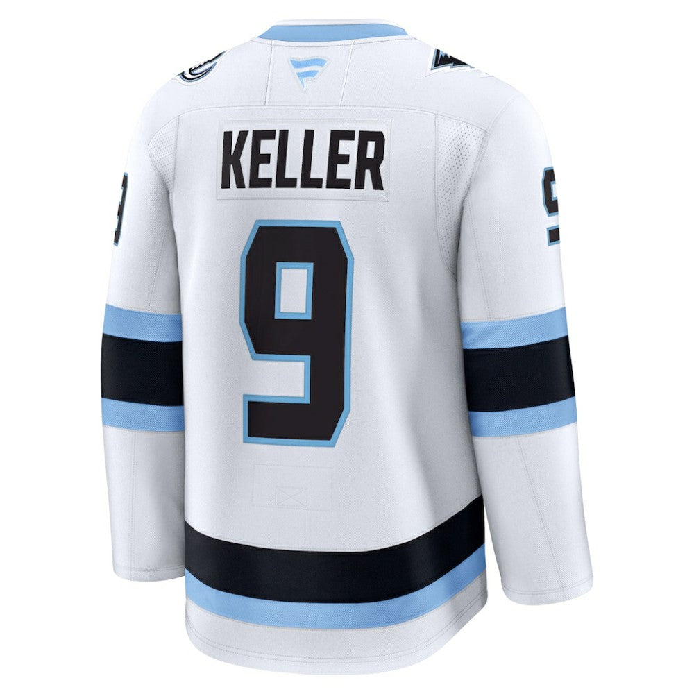 Clayton Keller Utah Mammoth Fanatics Away Premium Player Jersey - White - NHL 202458176