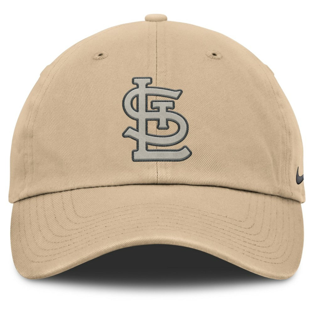 St. Louis Cardinals Nike Club Adjustable Hat - Khaki - Nike Discount