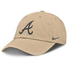 Atlanta Braves Nike Club Adjustable Hat - Khaki - Nike Lifestyle
