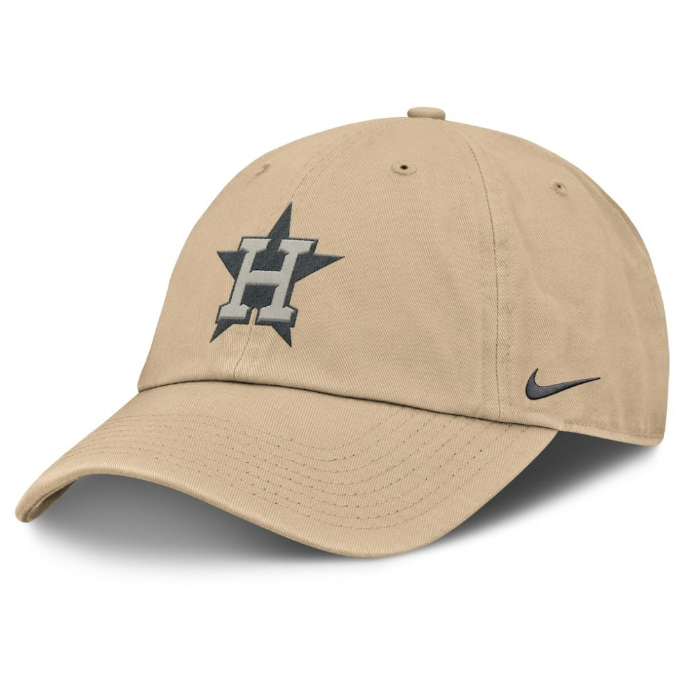 Houston Astros Nike Club Adjustable Hat - Khaki - Nike Lifestyle