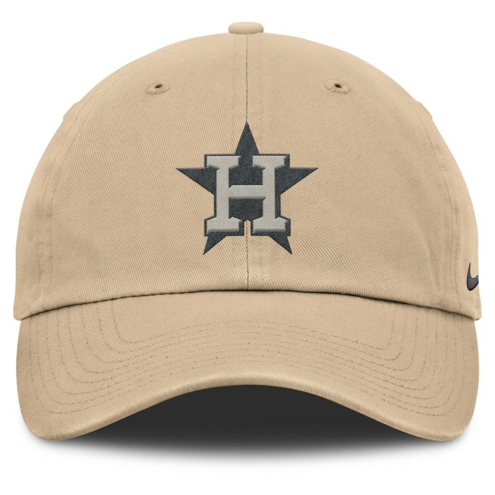 Houston Astros Nike Club Adjustable Hat - Khaki - Nike Lifestyle