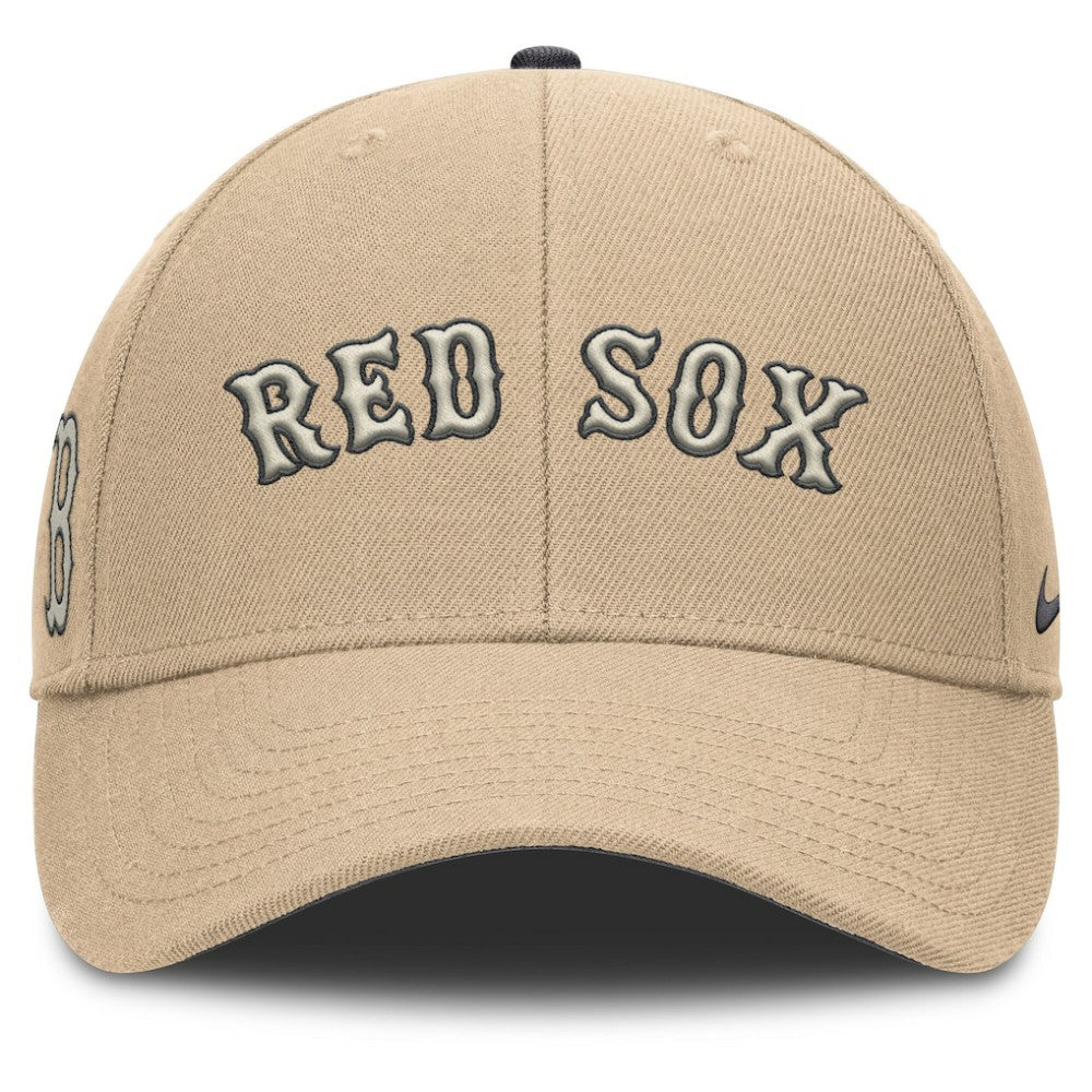 Boston Red Sox Nike Rise Adjustable Hat - Khaki - Nike on Sale