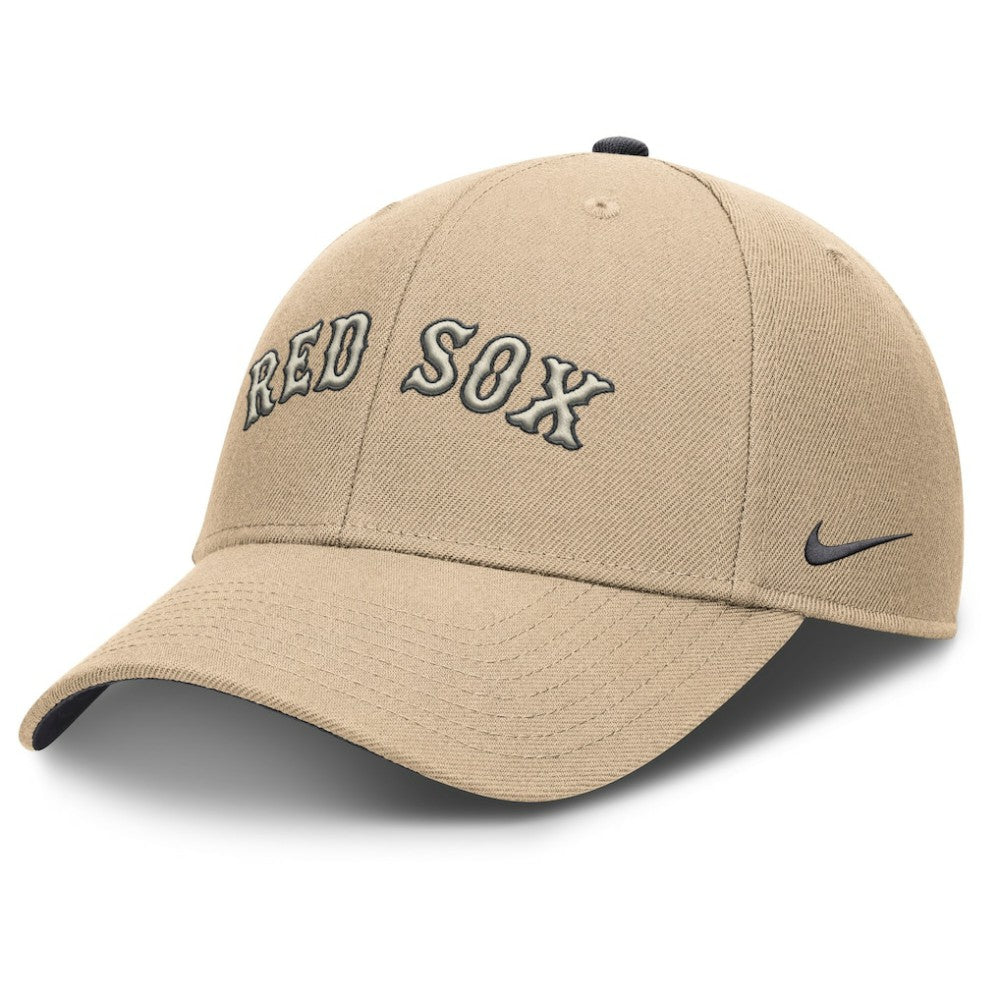 Boston Red Sox Nike Rise Adjustable Hat - Khaki - Nike on Sale