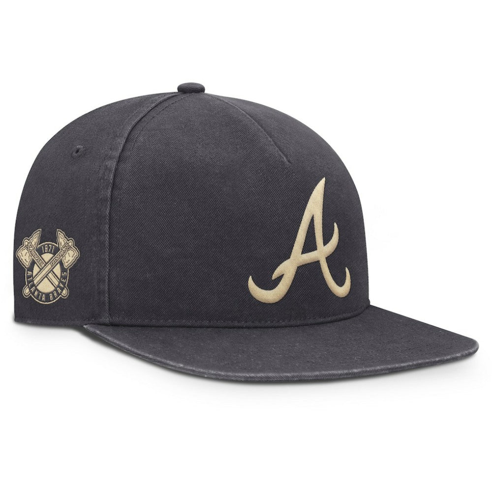 Atlanta Braves Nike Monotone Pro Adjustable Hat - Anthracite - Nike Lifestyle
