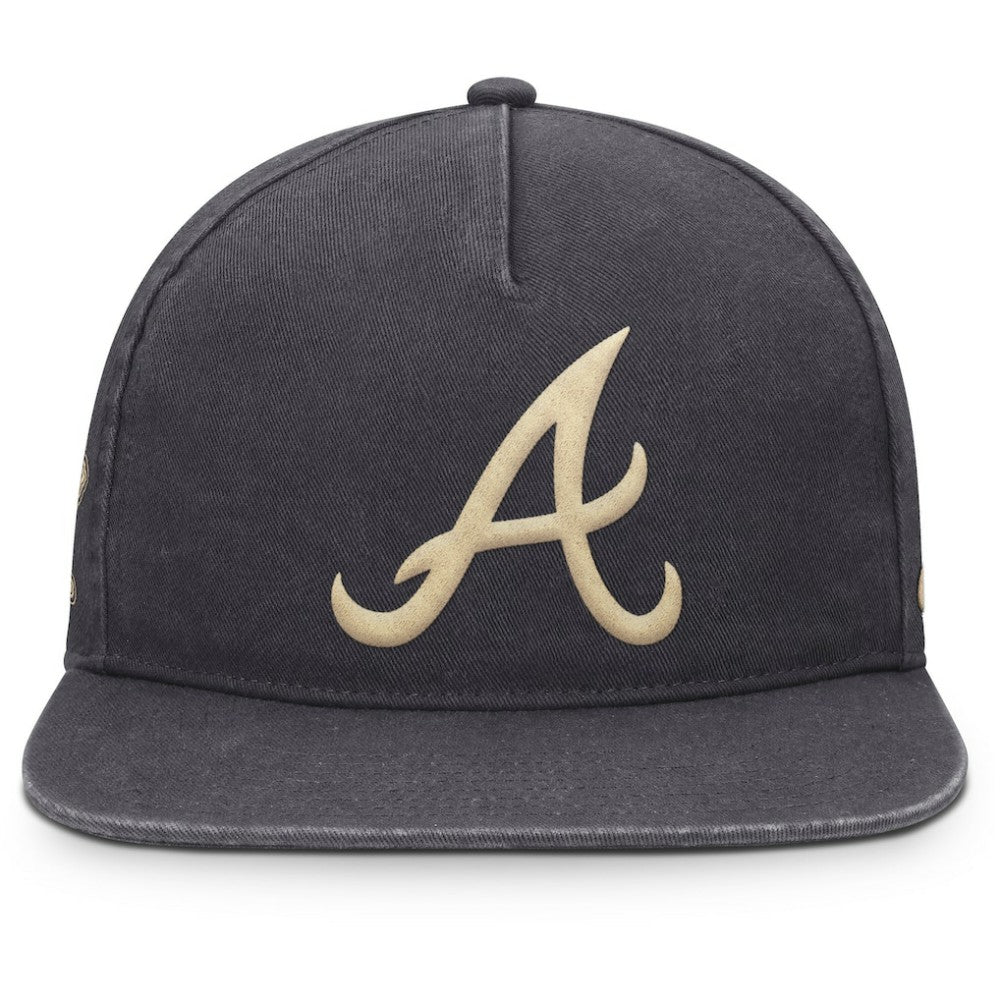 Atlanta Braves Nike Monotone Pro Adjustable Hat - Anthracite - Nike Lifestyle