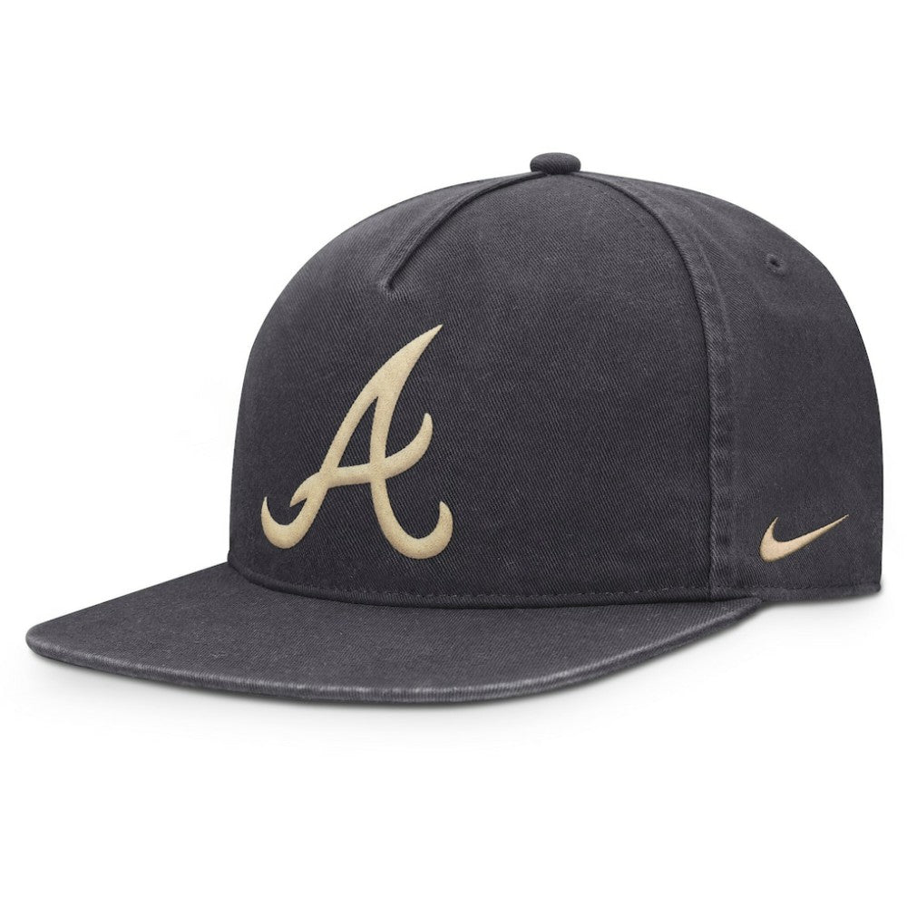 Atlanta Braves Nike Monotone Pro Adjustable Hat - Anthracite - Nike Lifestyle