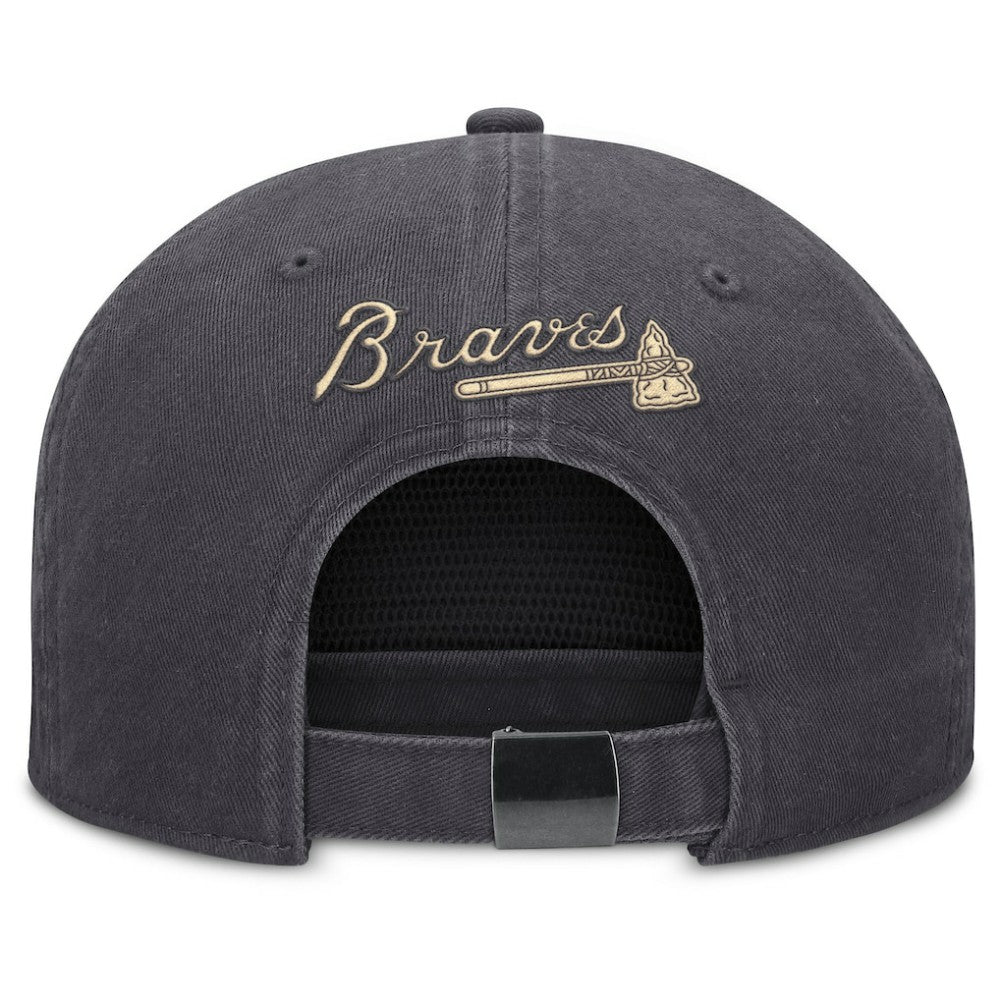 Atlanta Braves Nike Monotone Pro Adjustable Hat - Anthracite - Nike Lifestyle