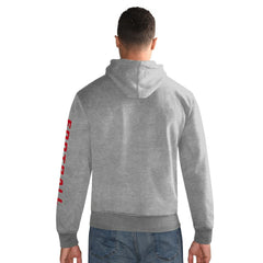 San Francisco 49ers Starter Vintage Pullover Hoodie Heather Gray