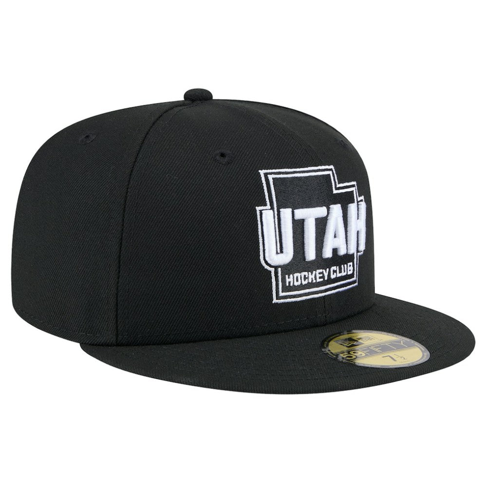Utah Mammoth New Era State Shape 1st Season 59FIFTY Fitted Hat - Black - NHL 202459351