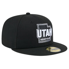 Utah Mammoth New Era State Shape 1st Season 59FIFTY Fitted Hat - Black - NHL 202459351