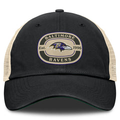 Baltimore Ravens Top of the World Team Patch Adjustable Hat Black