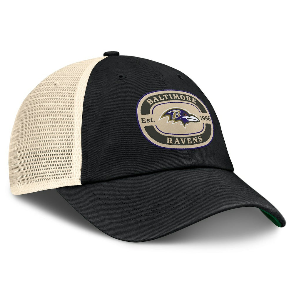 Baltimore Ravens Top of the World Team Patch Adjustable Hat Black