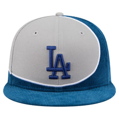 Los Angeles Dodgers New Era Retro Split Corduroy Snapback Hat - Royal/Gray - New Era on Sale