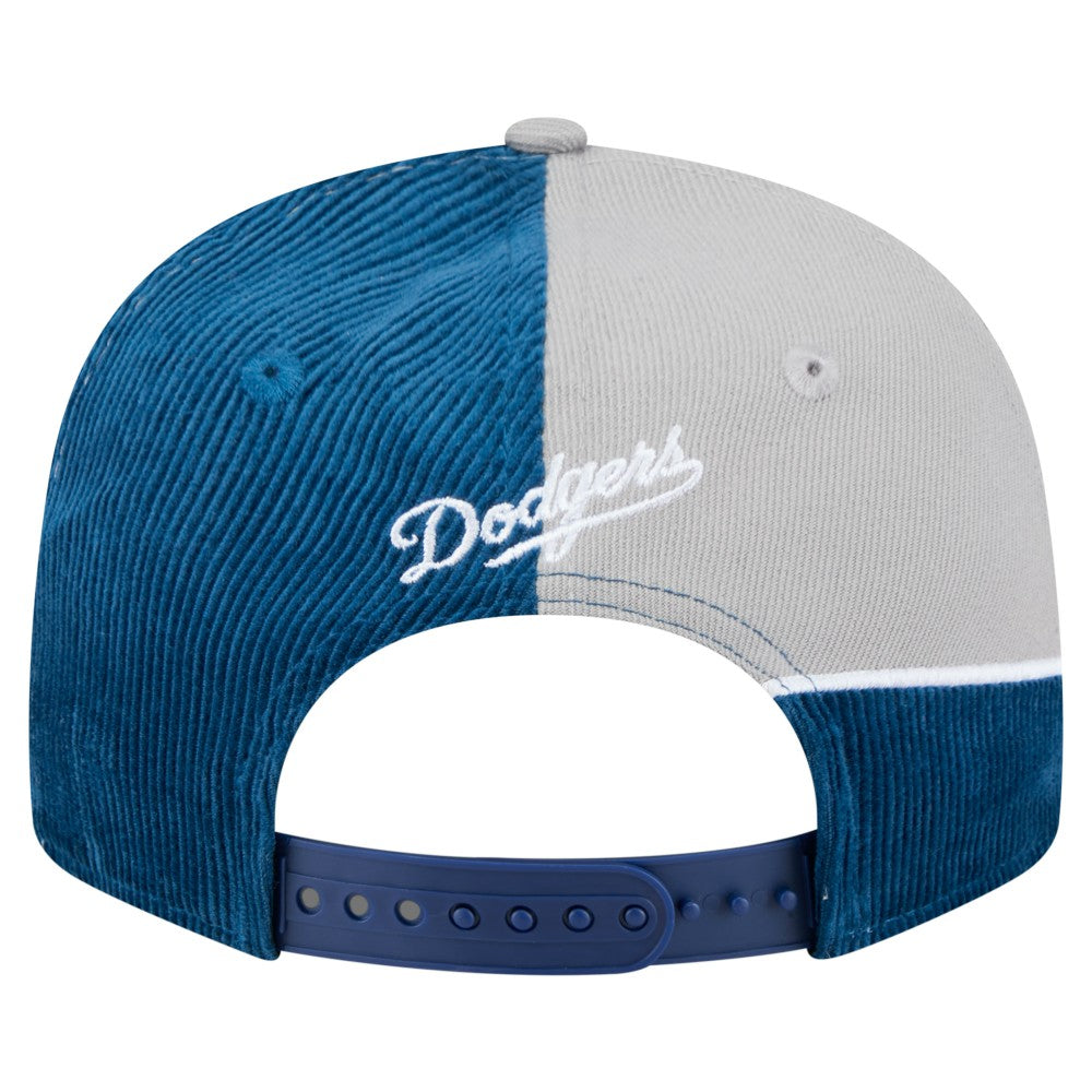 Los Angeles Dodgers New Era Retro Split Corduroy Snapback Hat - Royal/Gray - New Era on Sale