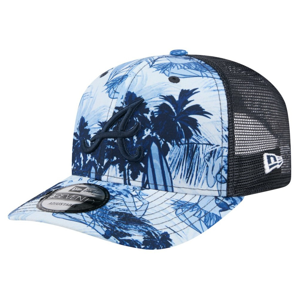 Atlanta Braves New Era Hula Trucker 9SEVENTY Adjustable Hat - Navy - New Era Online