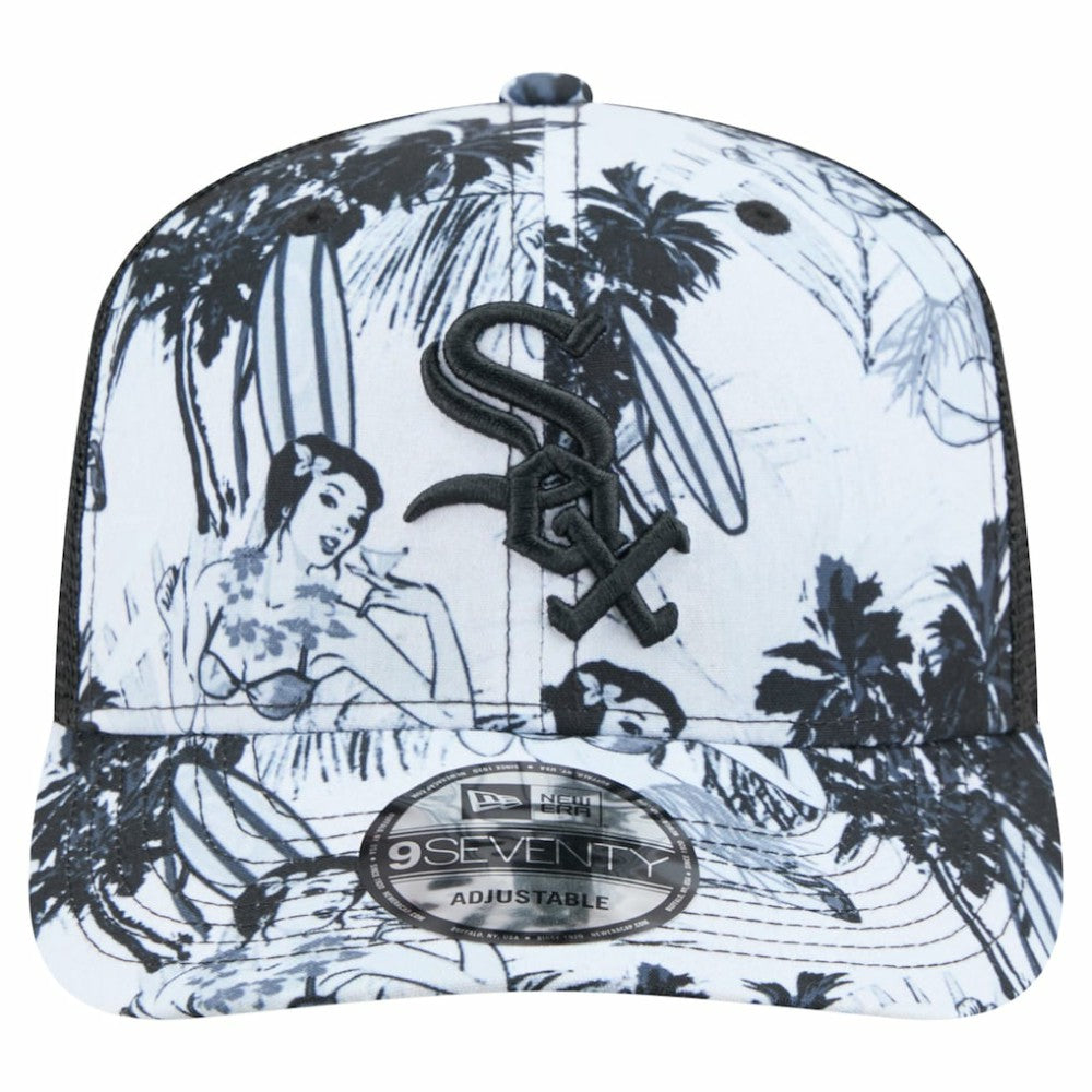 Chicago White Sox New Era Hula Trucker 9SEVENTY Adjustable Hat - Black - New Era Discount