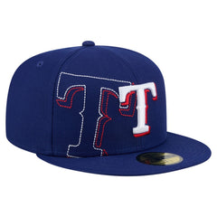 Texas Rangers New Era Yarn Stitch 59FIFTY Fitted Hat - Royal - New Era Sale