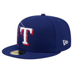 Texas Rangers New Era Yarn Stitch 59FIFTY Fitted Hat - Royal - New Era Sale