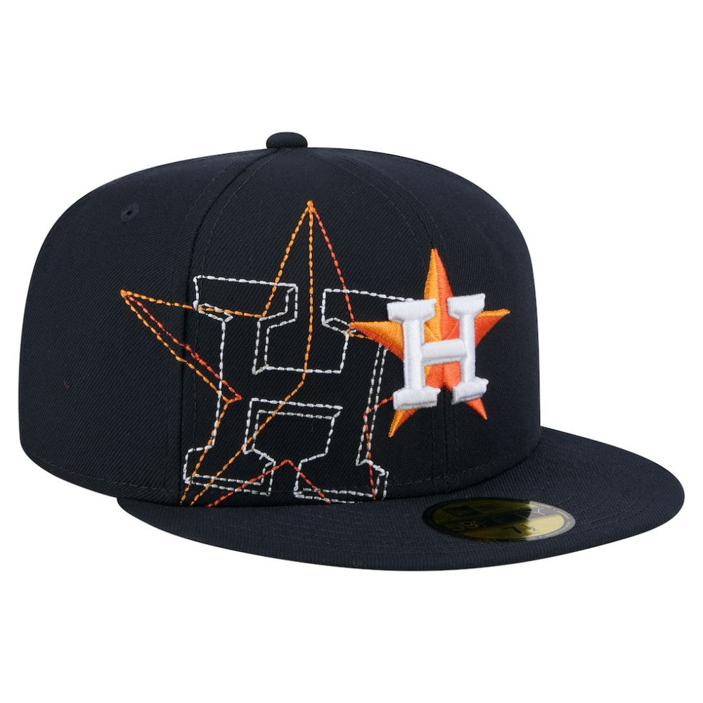 Houston Astros New Era Yarn Stitch 59FIFTY Fitted Hat - Navy - New Era Online