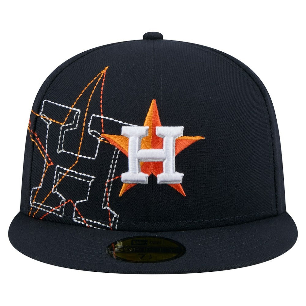 Houston Astros New Era Yarn Stitch 59FIFTY Fitted Hat - Navy - New Era Online