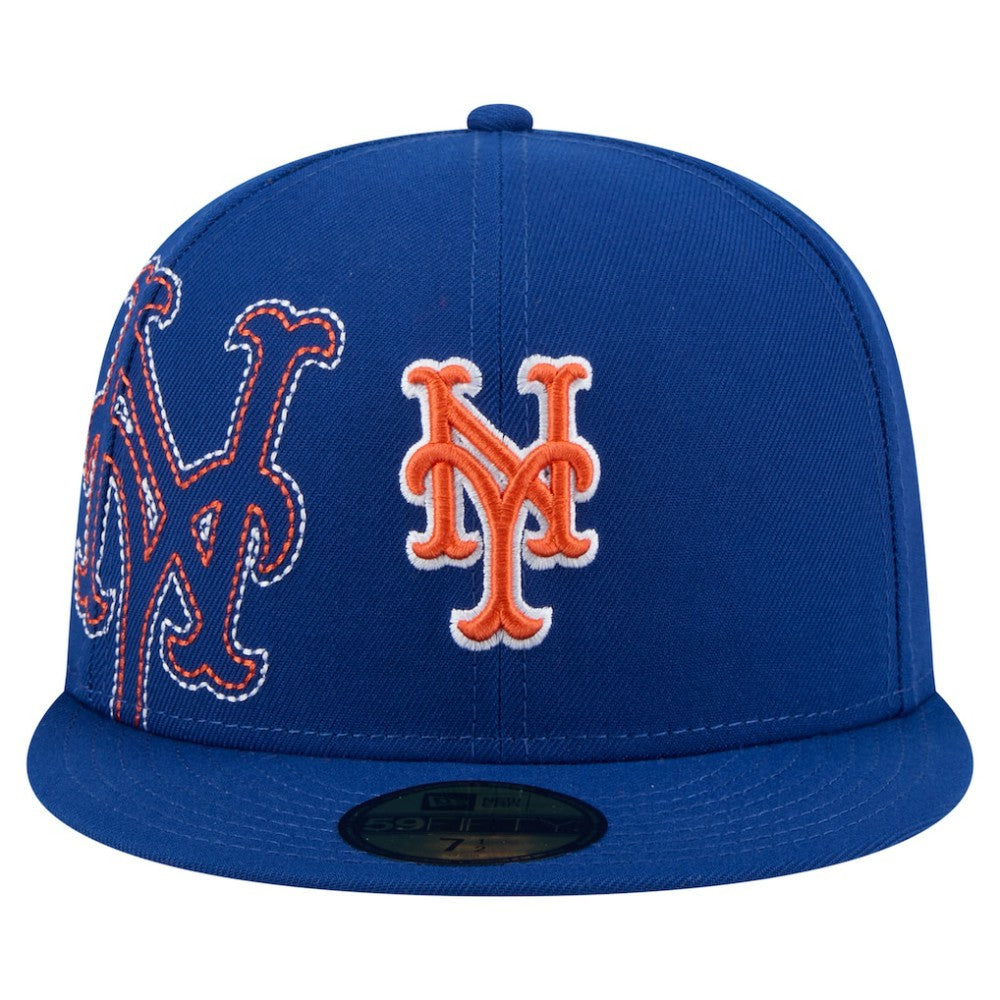 New York Mets New Era Yarn Stitch 59FIFTY Fitted Hat - Royal - New Era Discount