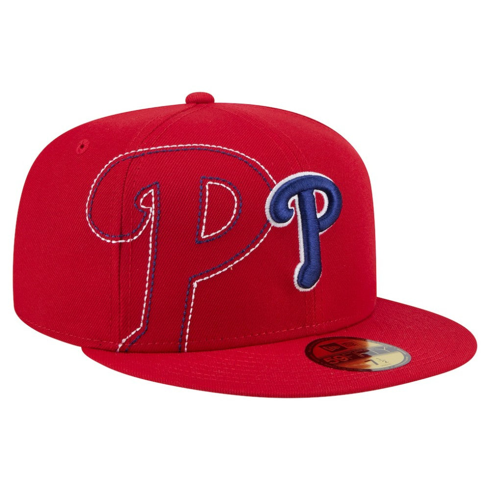 Philadelphia Phillies New Era Yarn Stitch 59FIFTY Fitted Hat - Red - New Era Online