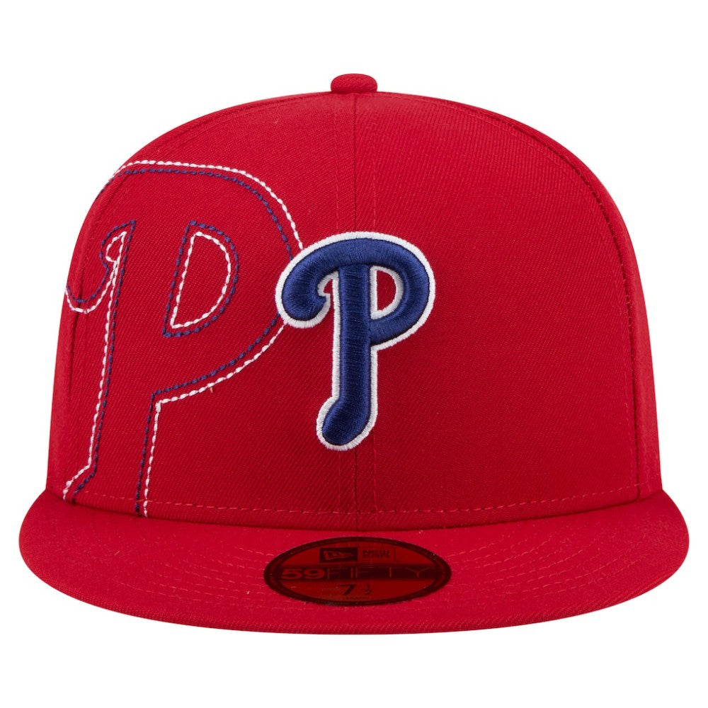 Philadelphia Phillies New Era Yarn Stitch 59FIFTY Fitted Hat - Red - New Era Online