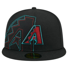 Arizona Diamondbacks New Era Yarn Stitch 59FIFTY Fitted Hat - Black - New Era on Sale