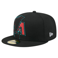 Arizona Diamondbacks New Era Yarn Stitch 59FIFTY Fitted Hat - Black - New Era on Sale