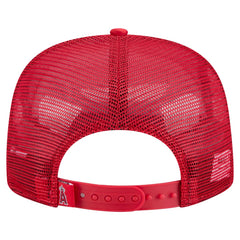 Los Angeles Angels New Era Retro Satin Script Golfer Adjustable Hat - Red - New Era Sale