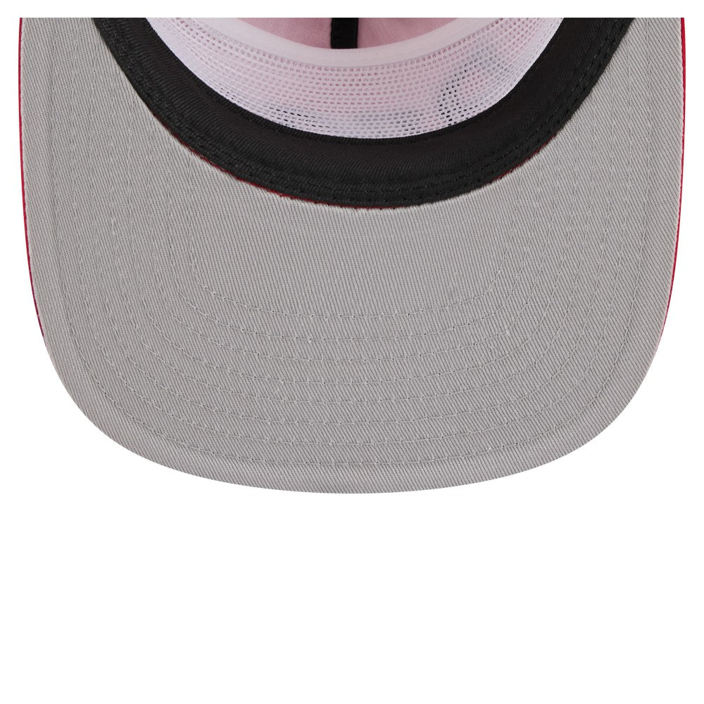 Los Angeles Angels New Era Retro Satin Script Golfer Adjustable Hat - Red - New Era Sale