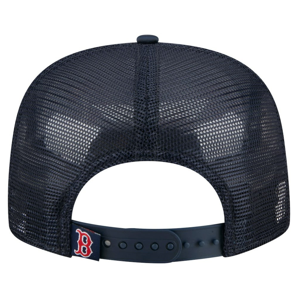 Boston Red Sox New Era Retro Satin Script Golfer Adjustable Hat - Navy - New Era on Sale