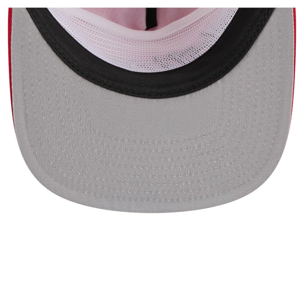 Washington Nationals New Era Retro Satin Script Golfer Adjustable Hat - Red - New Era on Sale