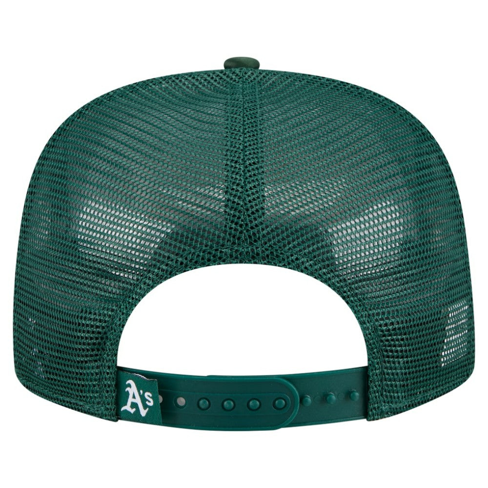 Athletics New Era Retro Satin Script Golfer Adjustable Hat - Green - New Era on Sale