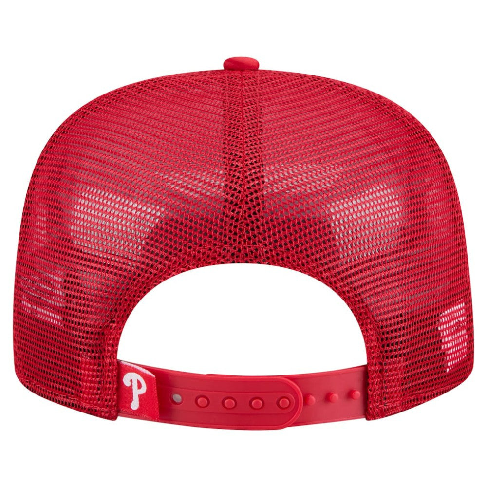 Philadelphia Phillies New Era Retro Satin Script Golfer Adjustable Hat - Red - New Era Online