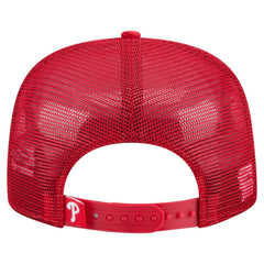 Philadelphia Phillies New Era Retro Satin Script Golfer Adjustable Hat - Red - New Era Online