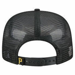 Pittsburgh Pirates New Era Retro Satin Script Golfer Adjustable Hat - Black - New Era Sale