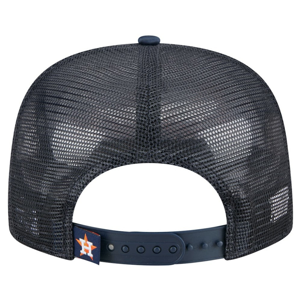 Houston Astros New Era Retro Satin Script Golfer Adjustable Hat - Navy - New Era Discount