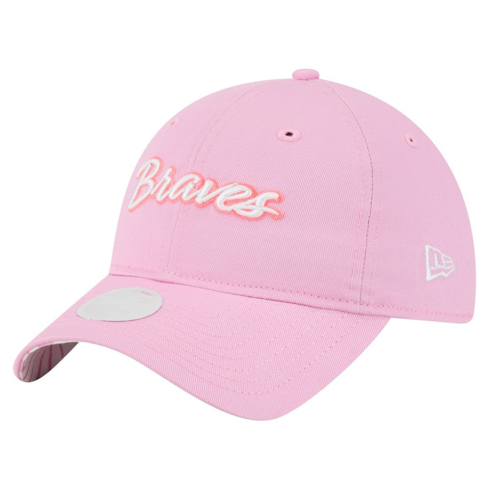 Atlanta Braves New Era Women's Mother's Day 9TWENTY Adjustable Hat - Pink - New Era Lifestyle