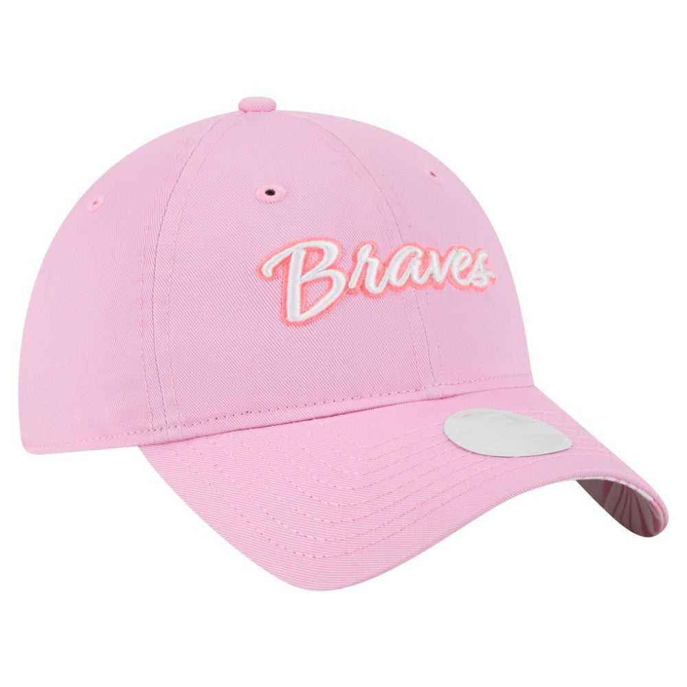 Atlanta Braves New Era Women's Mother's Day 9TWENTY Adjustable Hat - Pink - New Era Lifestyle