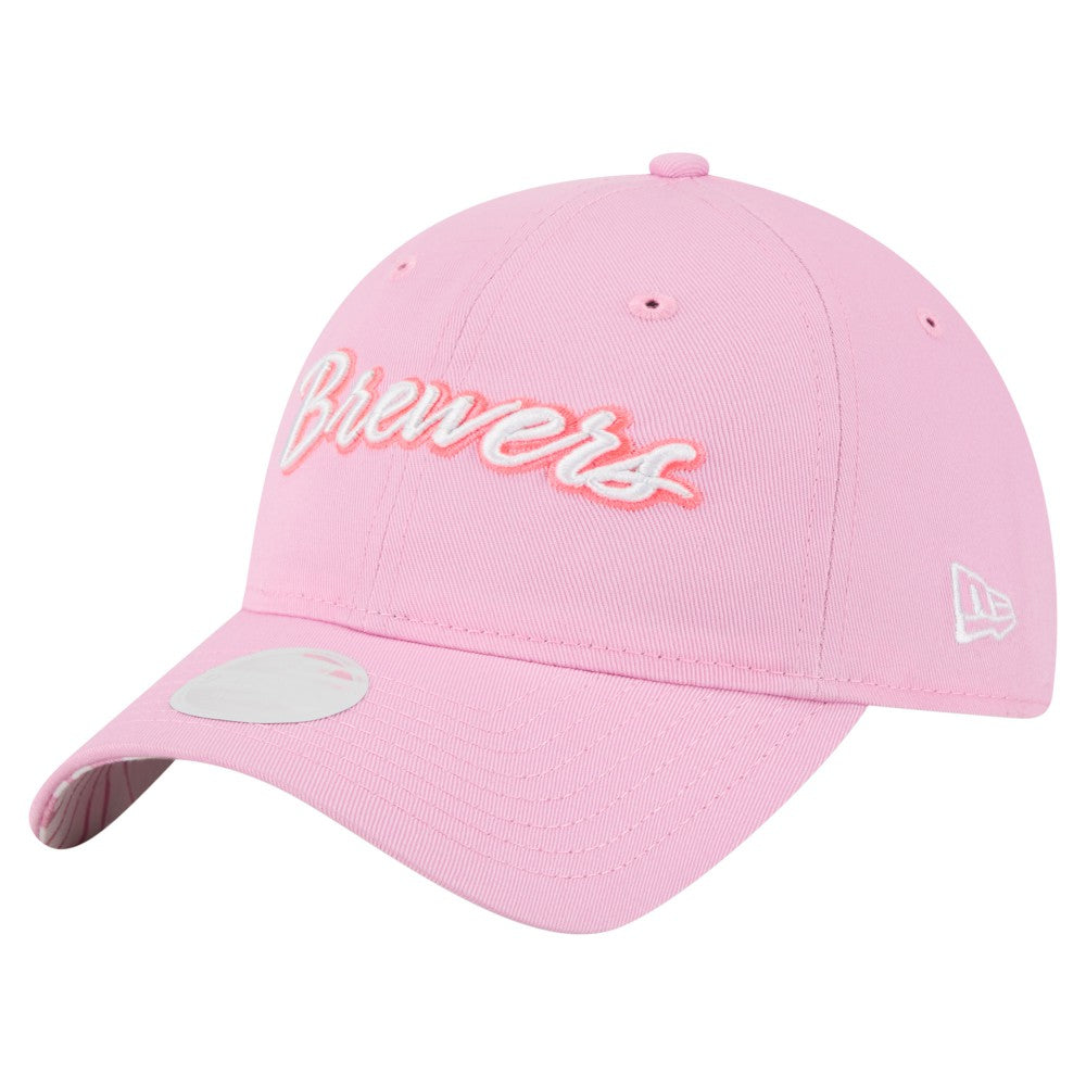 Milwaukee Brewers New Era Women's Mother's Day 9TWENTY Adjustable Hat - Pink - New Era Lifestyle
