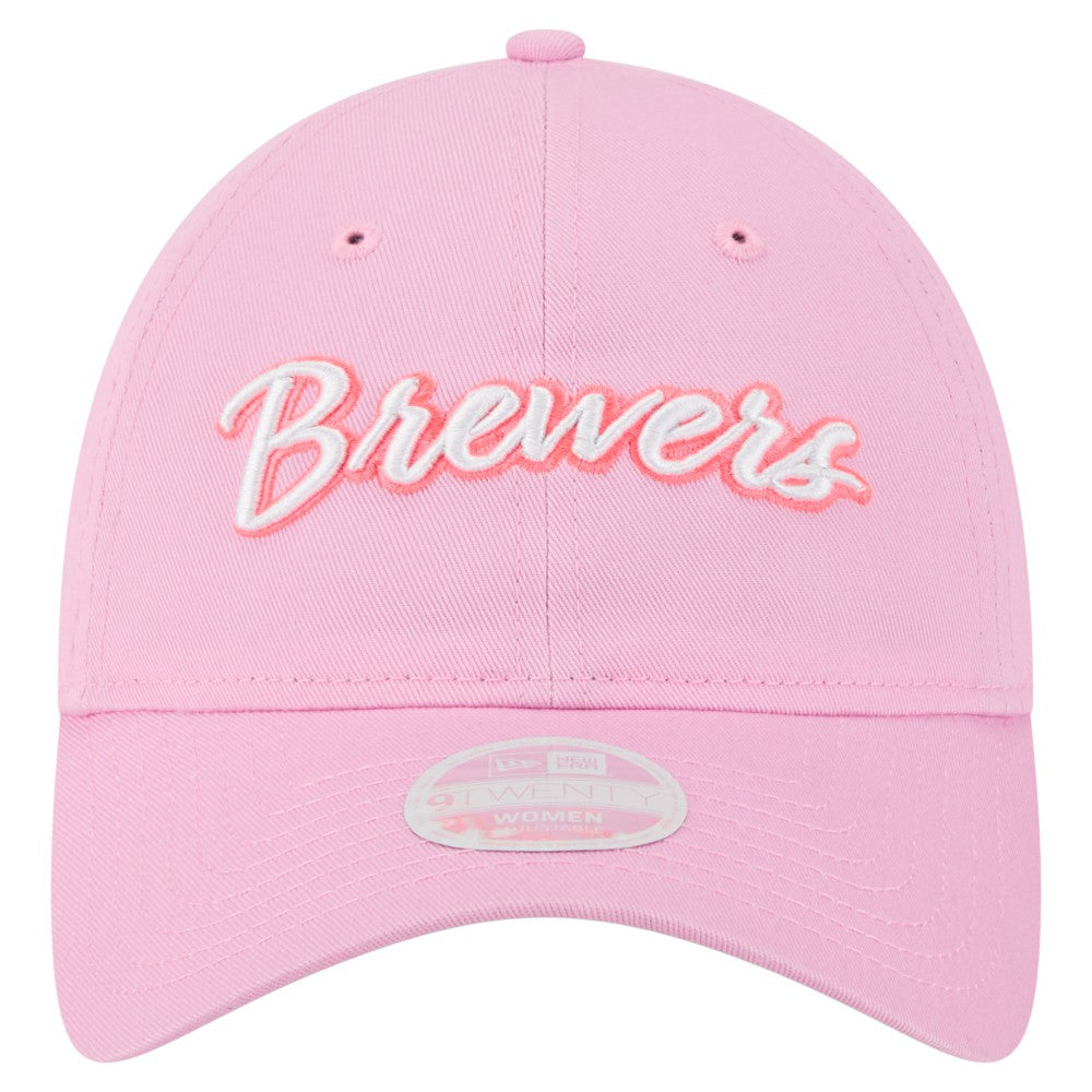 Milwaukee Brewers New Era Women's Mother's Day 9TWENTY Adjustable Hat - Pink - New Era Lifestyle