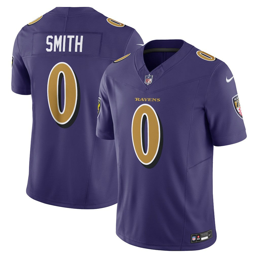 Nike Roquan Smith Baltimore Ravens Alternate 2 Vapor F.U.S.E. Limited Jersey Purple